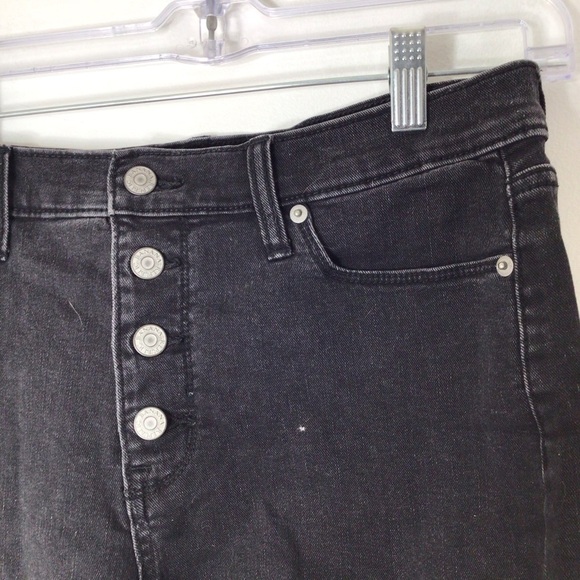Banana Republic shorts women black button fly 8 roll up 29 - Picture 2 of 9